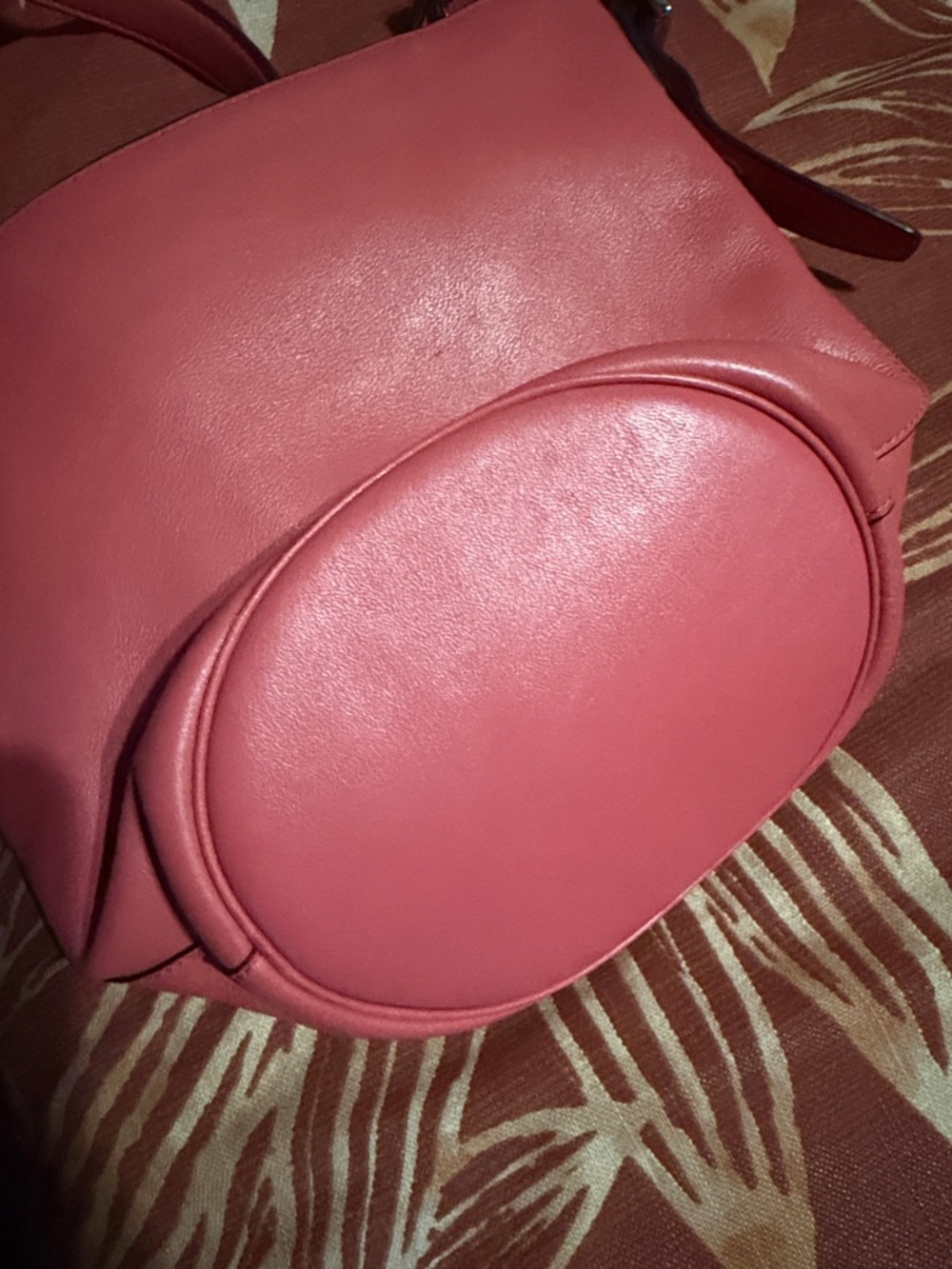 Coach Coral Pink Leather Crossbody Bag - Picture 9 of 10